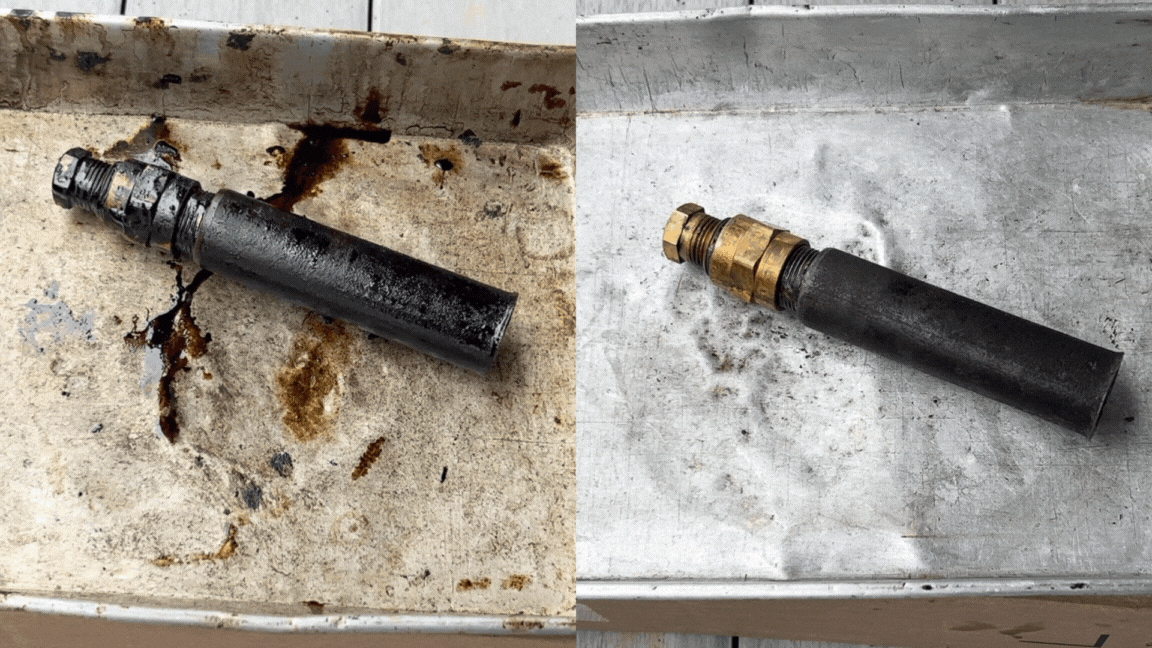 AR-3600 before and after